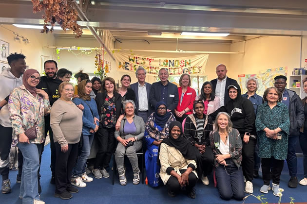 Andy Slaughter with fellow MPs visits West London Welcome 