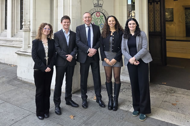 Andy Slaughter with newly qualified government lawyers at the Supreme Court