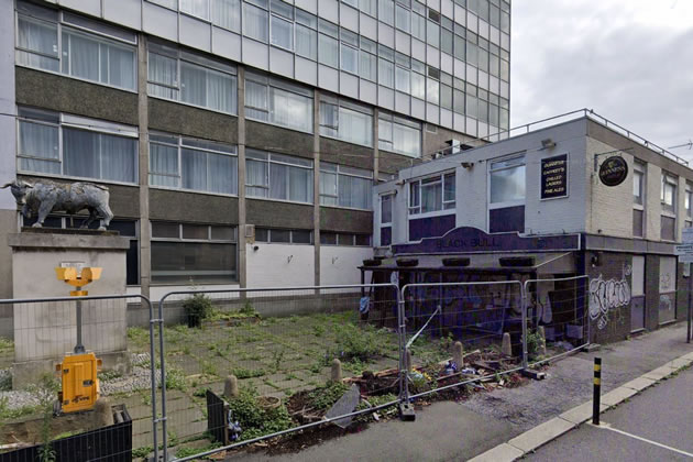 The Black Bull is by Vencourt Place