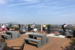 Rooftop Terrace and Kelmscott House Highlights of Open Garden Festival