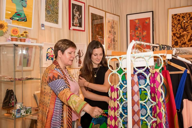 Traders with their stock at Made in H&F in Hammersmith Broadway shopping centre