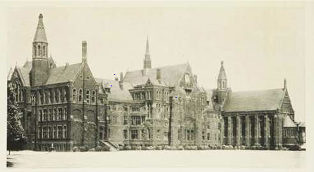 The now demolished St. Paul's Boys' School in Hammersmith 