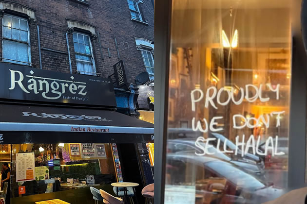 The Hammersmith's restaurant's policy attracted abuse